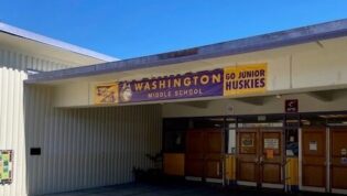 Washington Middle School entrance